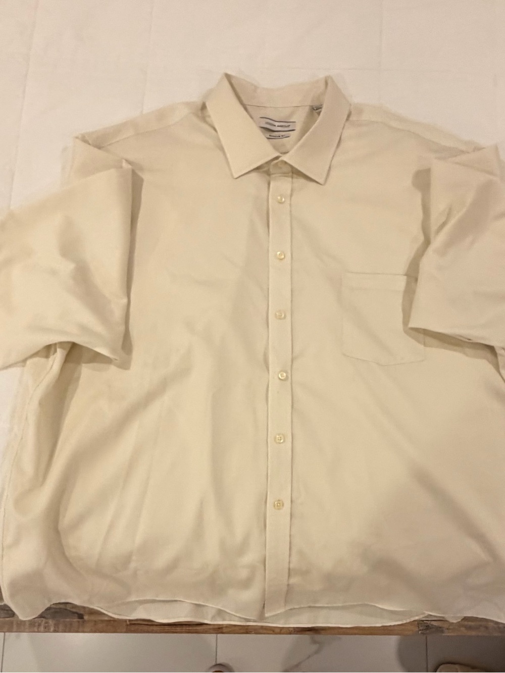 Joseph Abboud Long-Sleeve Dress Shirt in Cream              Neck size 20 34/35